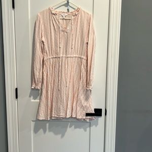 Long sleeve striped dress